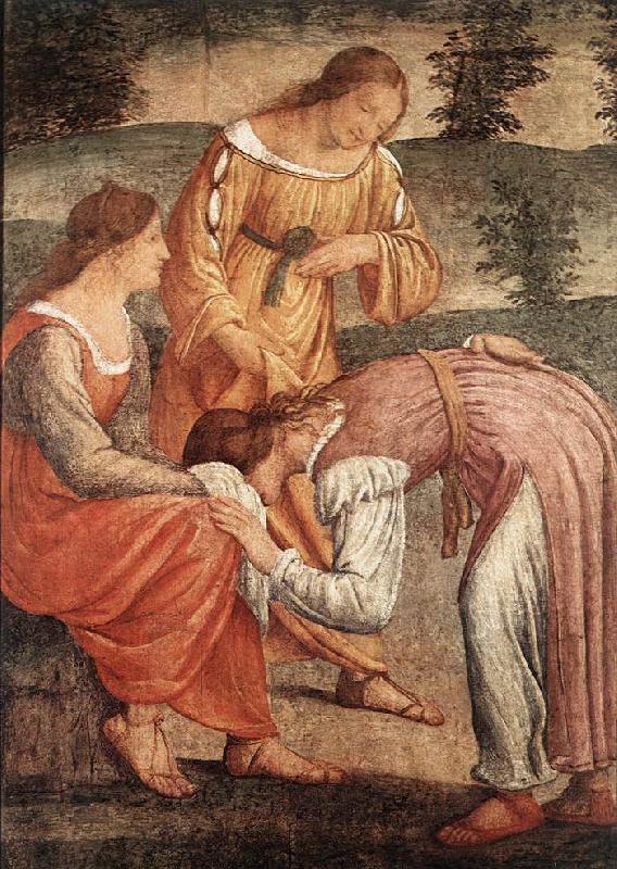 LUINI, Bernardino The Game of the Golden Cushion (detail) sg